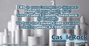 CBD & Hemp Based Cosmetic Product Liability Insurance