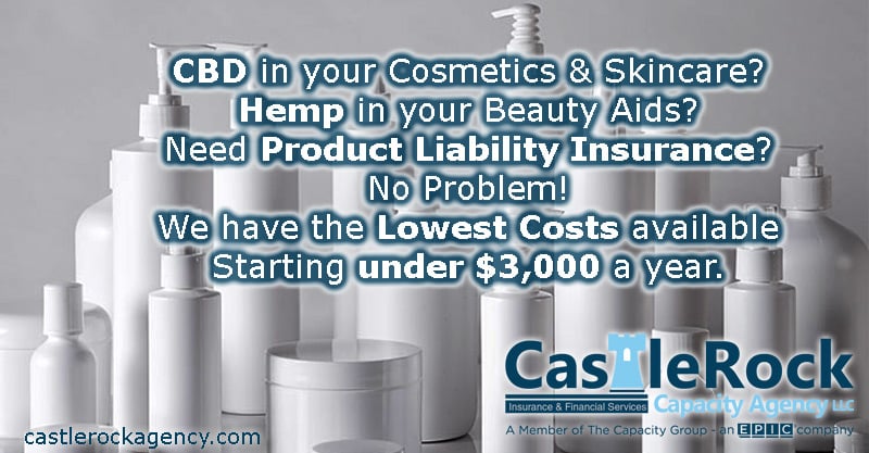 CBD Based Cosmetic Product Liability Insurance