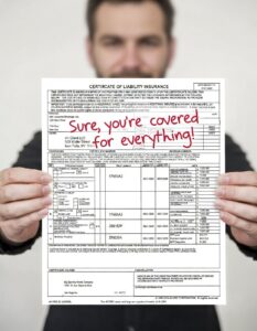 Illegal Insurance Certificate Requests